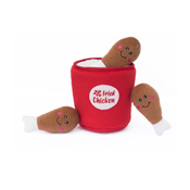 Zippy Paws Burrow Bucket of Chicken Dog Toy